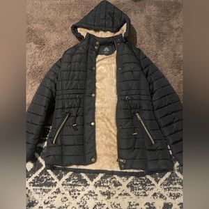 Cozy black puffer jacket